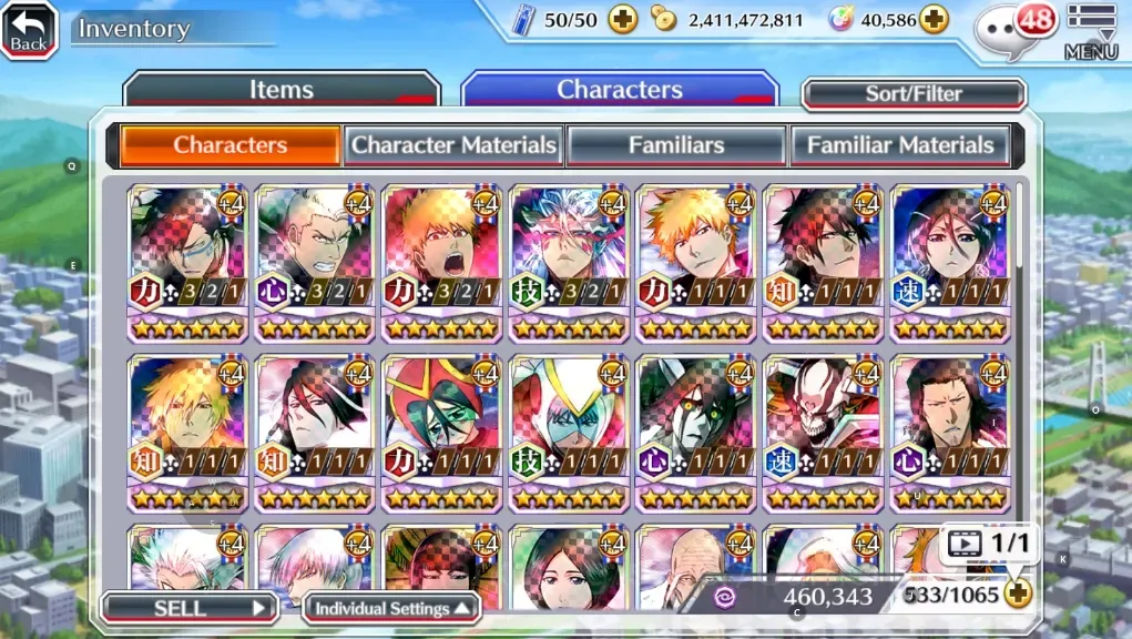 Bleach: Brave Souls Accounts High-End Global|40K Orb|Avail 80% Side Story|TYBW26 Shuhei,Kensei,Ichigo,11th GrimJow,10th 1