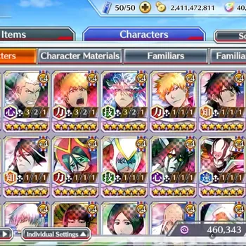 Bleach: Brave Souls Accounts High-End Global|40K Orb|Avail 80% Side Story|TYBW26 Shuhei,Kensei,Ichigo,11th GrimJow,10th
