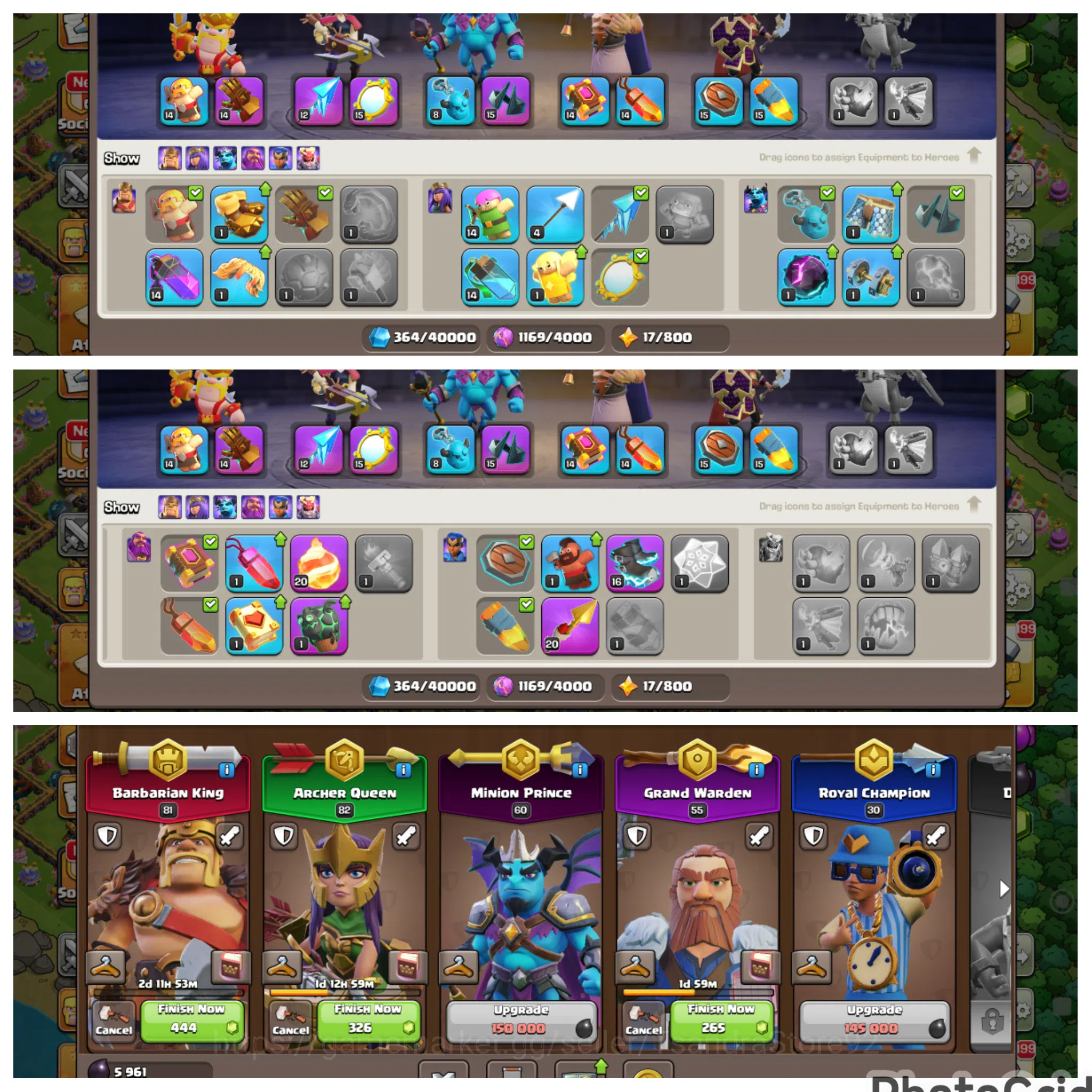 Clash of Clans Accounts TH 14 LVL 214 100% BASE Fullymax|BK 82 AQ 83 MP 60 image 3