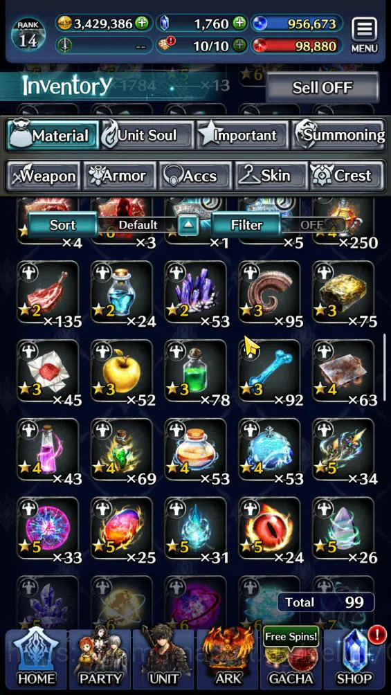 Last Cloudia Accounts GLOBAL|Rank 14|Collab Slime [Hinata,Diablo,DL Limu image 12
