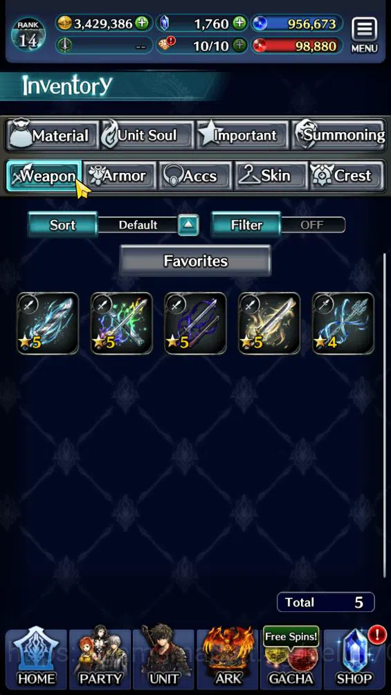 Last Cloudia Accounts GLOBAL|Rank 14|Collab Slime [Hinata,Diablo,DL Limu image 15