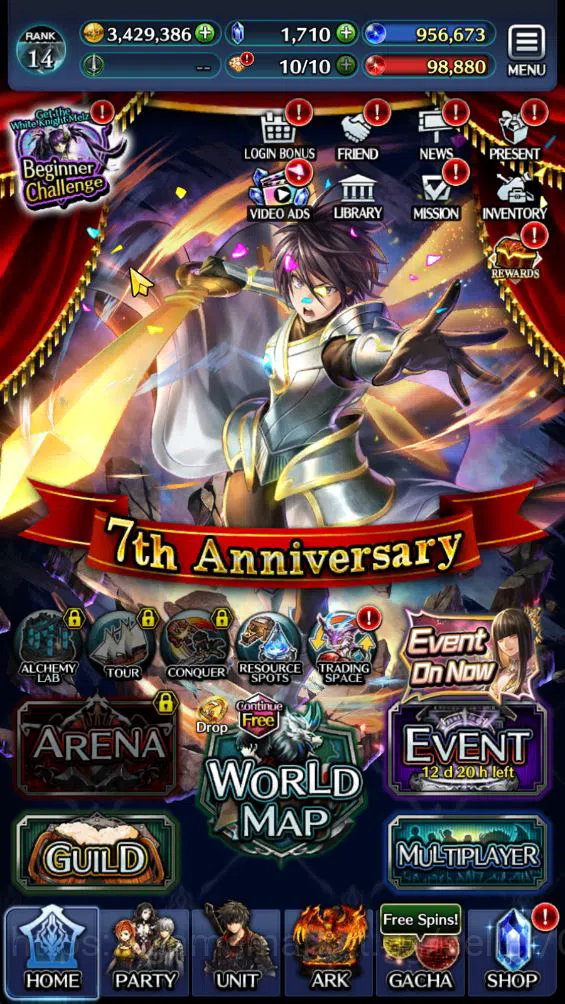 Last Cloudia Accounts GLOBAL|Rank 14|Collab Slime [Hinata,Diablo,DL Limu image 7