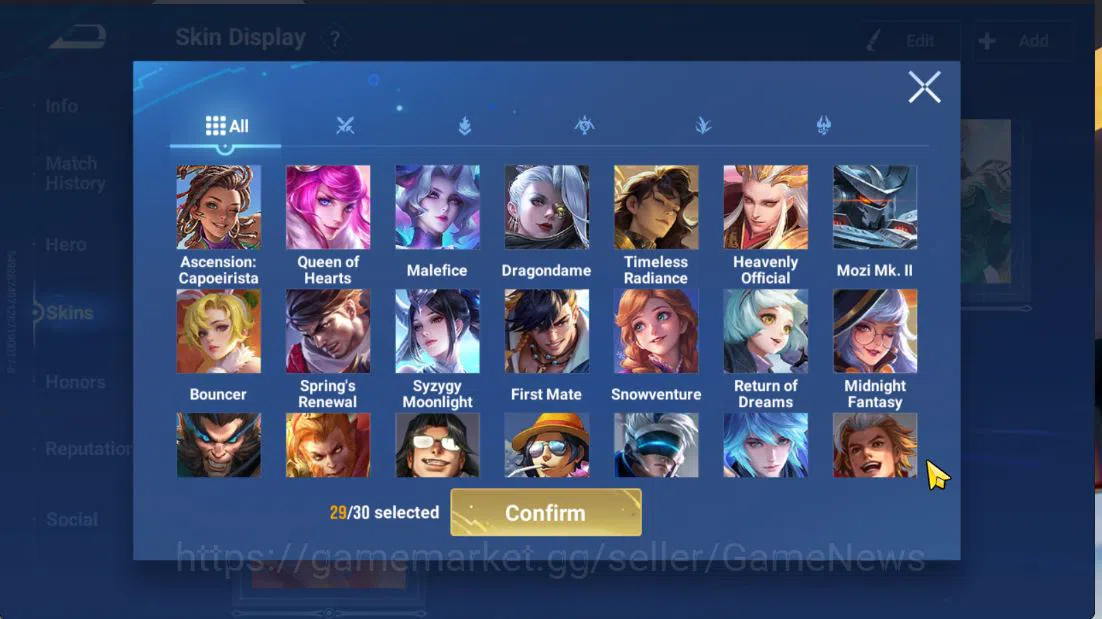 Honor of Kings Accounts Hero112 Skin278|FrozenLadyZhen,JJK(LadySun,SimaYi) image 20