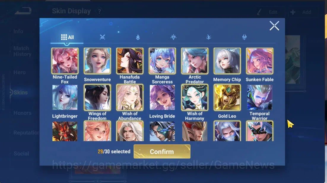 Honor of Kings Accounts Hero112 Skin278|FrozenLadyZhen,JJK(LadySun,SimaYi) image 7