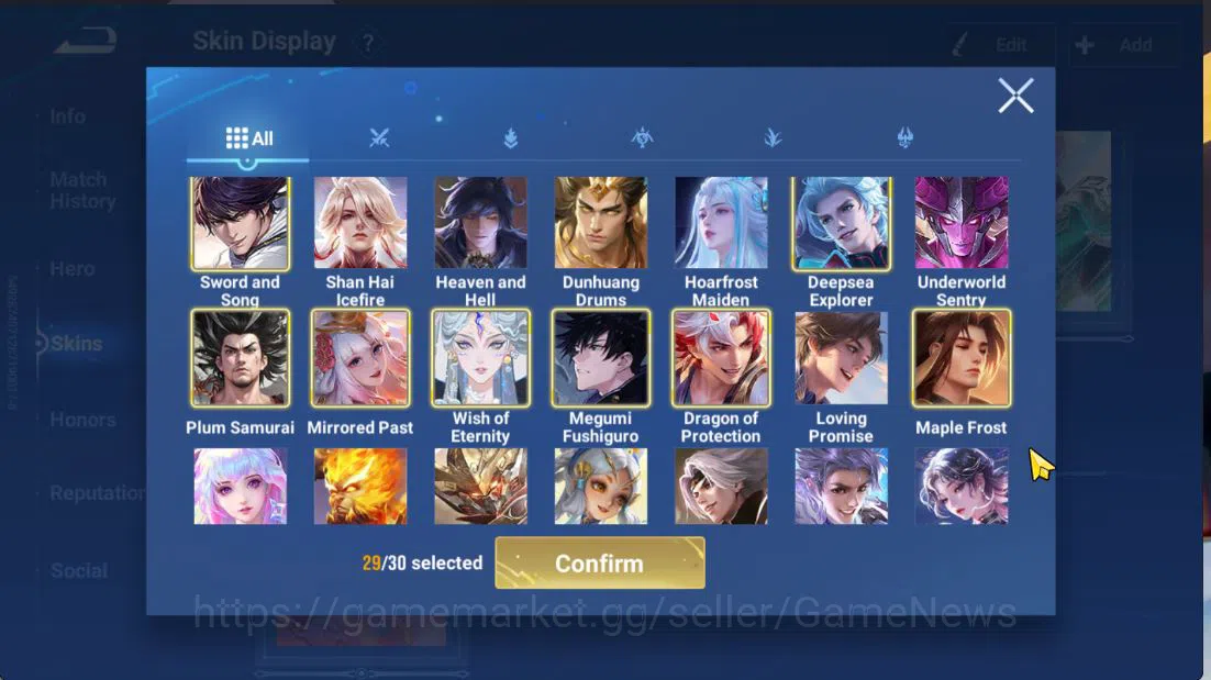 Honor of Kings Accounts Hero112 Skin278|FrozenLadyZhen,JJK(LadySun,SimaYi) image 9