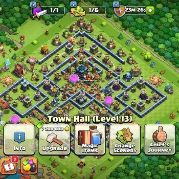 Clash of Clans Accounts High-End LV 112|TH 13-BH 9|HH 7|Limited Skin|BK 63,AQ 72,GW 23,MP 46,RC 25|BM 19,BC 15|637