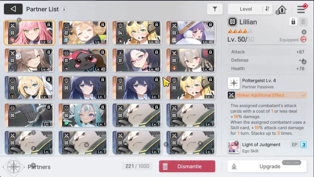 Chaos Zero Nightmare Accounts ASIA Lv43|7 SSR(HaruM3,MeiLinM1,LukeM1,Chizuru,Rin,Hugo,Orlea 8