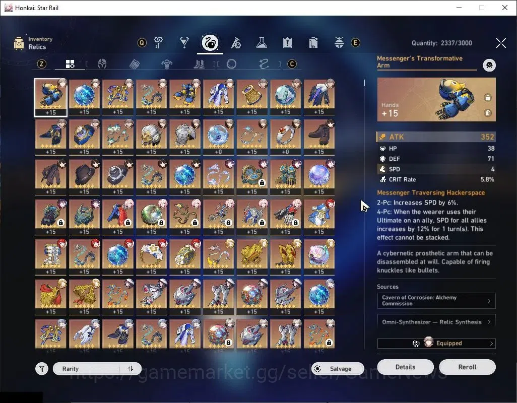 Honkai Star Rail Accounts Asia|TL 70|19 Limited+13(*5LC|3 Prem Team|[Archer, image 10