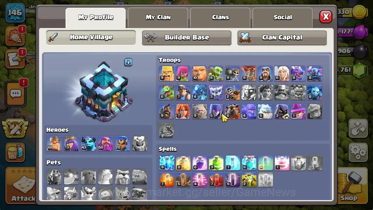 Clash of Clans Accounts TH 13-BH 9|LV 178|HH 7|BK 68,AQ 73,GW 50,MP 43,RC  image 4