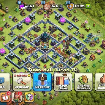 Clash of Clans High-End TH 13-BH 9|LV 178|HH 7|BK 68,AQ 73,GW 50,MP 43,RC  image 1