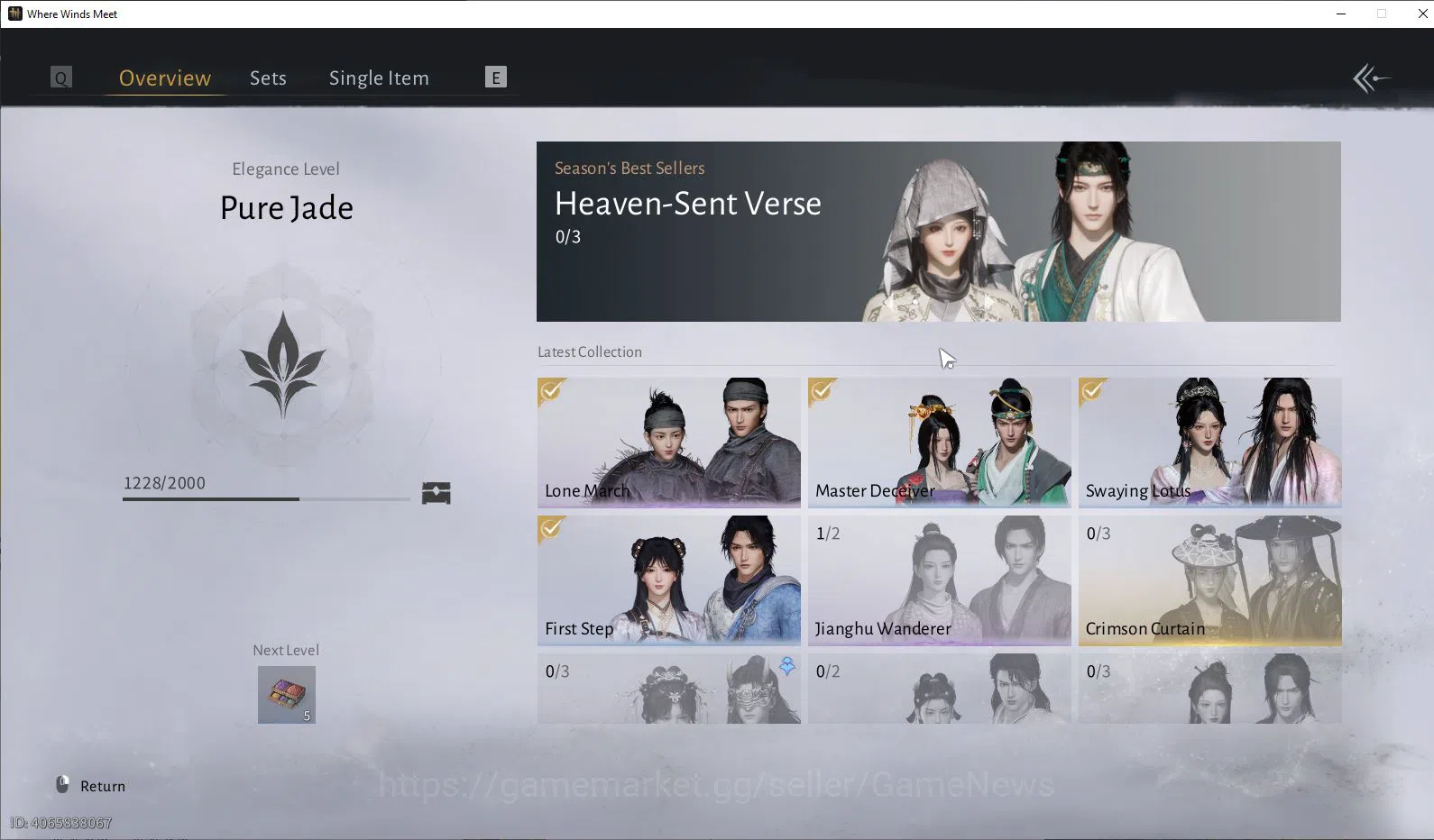 Where Winds Meet Accounts GLOBAL Lv5| Fresh Starter| 1 Harmoni Core, Anthem image 8