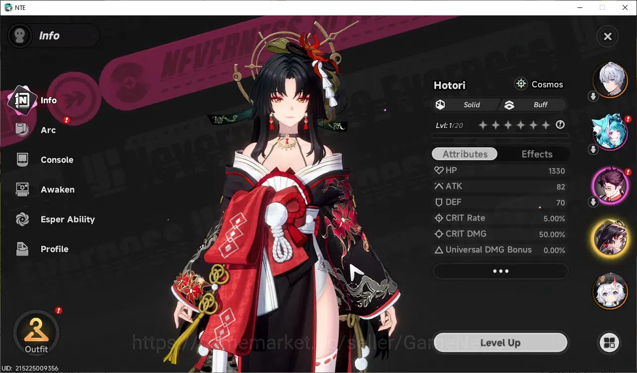 Neverness to Everness Accounts GLOBAL Europe|HL 3| 2 S-Class [Hotori,Sakiri] | 1  image 3