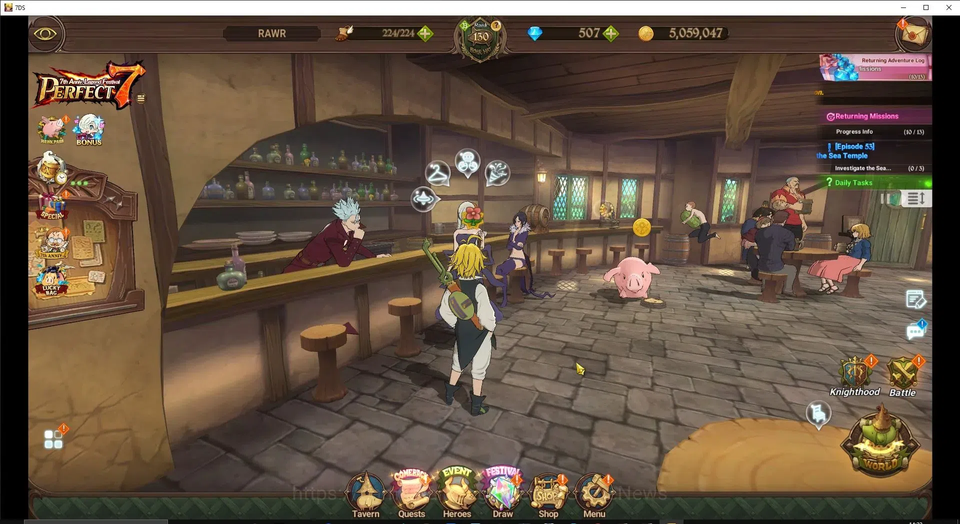 The Seven Deadly Sins: Grand Cross Accounts ASIA|7M CC|507 DM+51 LS|5 LR+10 UR+Many Collab|NMe image 1