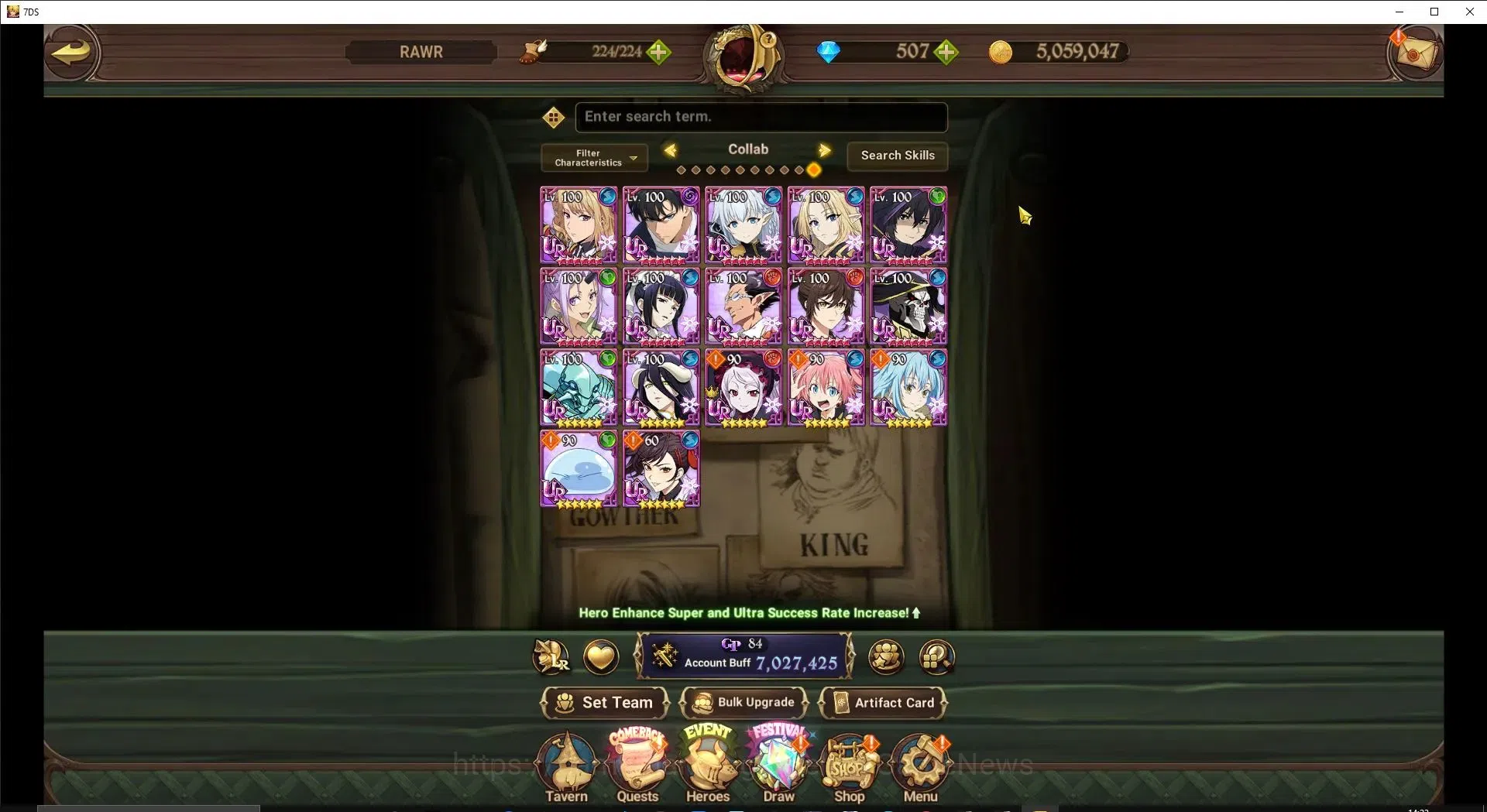 The Seven Deadly Sins: Grand Cross Accounts ASIA|7M CC|507 DM+51 LS|5 LR+10 UR+Many Collab|NMe image 5