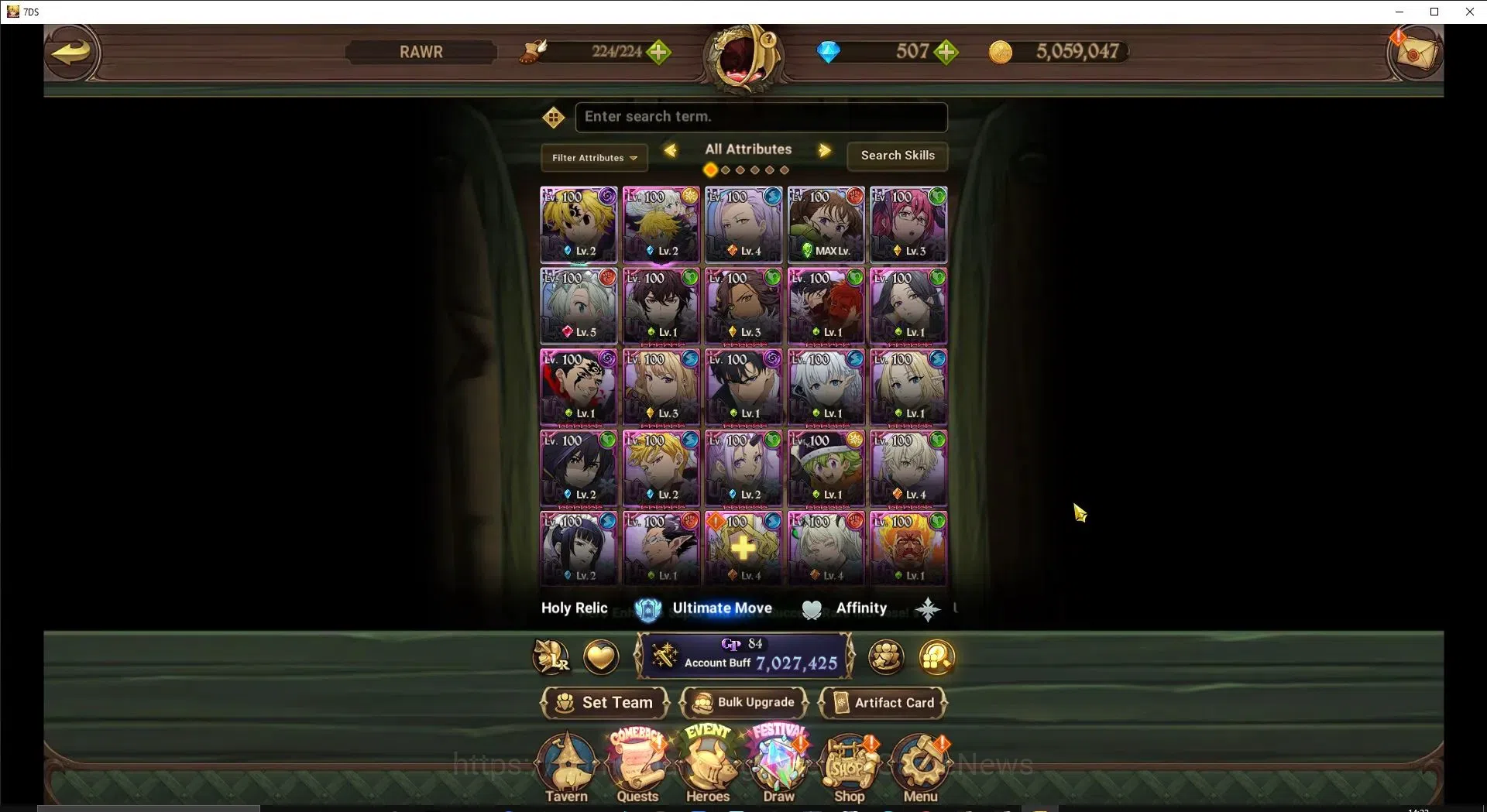 The Seven Deadly Sins: Grand Cross Accounts ASIA|7M CC|507 DM+51 LS|5 LR+10 UR+Many Collab|NMe image 6