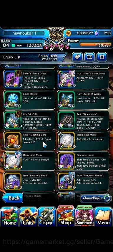 Grand Summoners Accounts Global|Rank 84|798 cc|7 Ascend+2 TW|(Inumuta,Selia image 11
