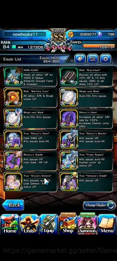 Grand Summoners Accounts Global|Rank 84|798 cc|7 Ascend+2 TW|(Inumuta,Selia image 12