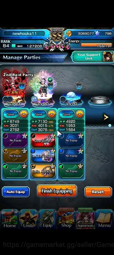 Grand Summoners Accounts Global|Rank 84|798 cc|7 Ascend+2 TW|(Inumuta,Selia image 3