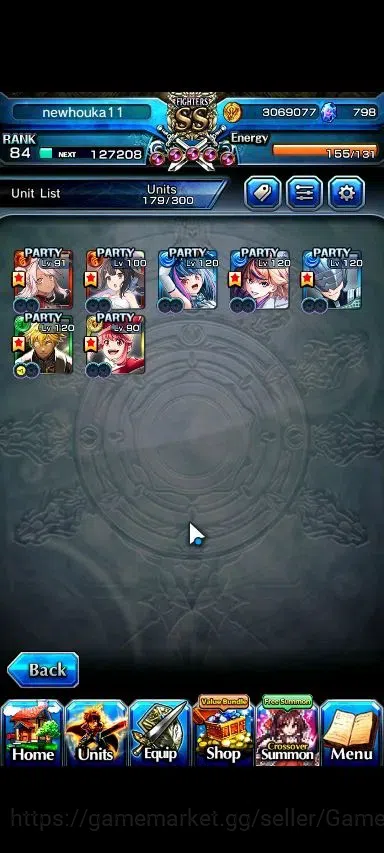 Grand Summoners Accounts Global|Rank 84|798 cc|7 Ascend+2 TW|(Inumuta,Selia image 4