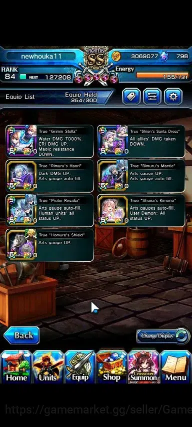 Grand Summoners Accounts Global|Rank 84|798 cc|7 Ascend+2 TW|(Inumuta,Selia image 5