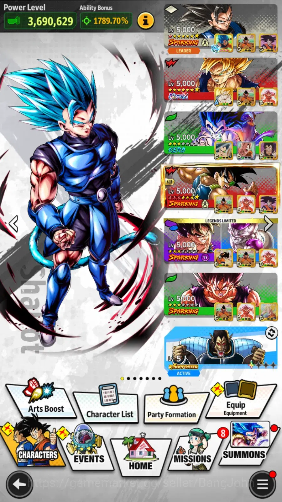 Dragon Ball Legends Accounts Android|Lvl 158|340M Total Power|635 CC|1 LR|5 UL| image 15