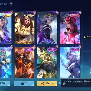 Mobile Legends: Bang Bang Accounts Collector Global|138 Hero|Skin 272|Renowned|Annual Lesley|Zodiac Lancelot|Lightborn