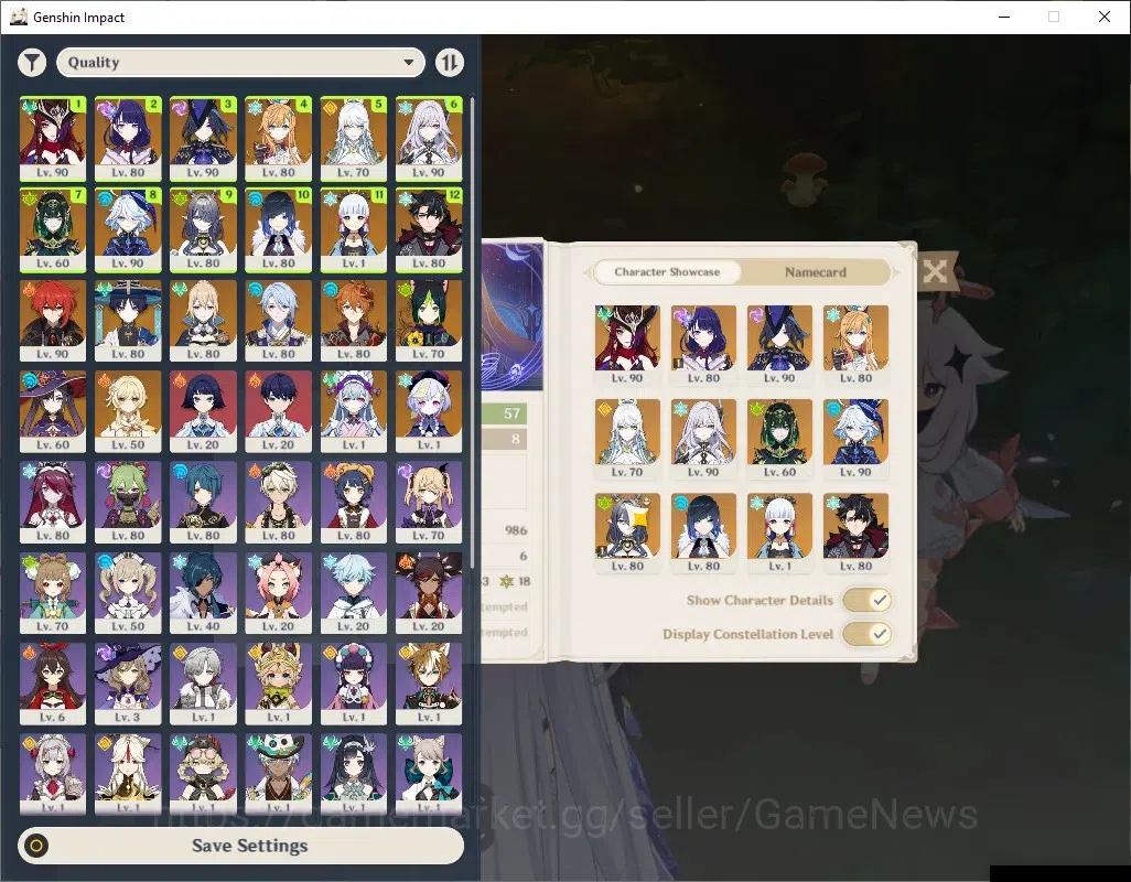 Genshin Impact Accounts ASIA|AR 57|PremTeam Skirk|15 Limit+9(*5Weap)|[Skir image 2