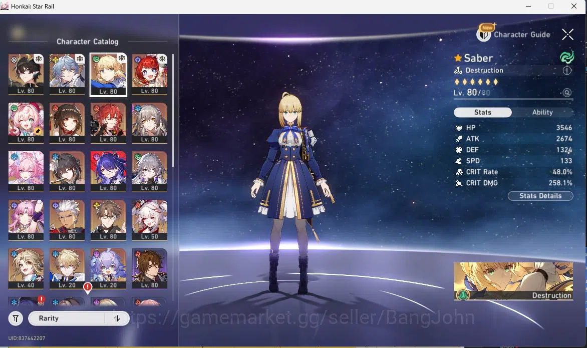 Honkai Star Rail Accounts ASIA|TL70|12 limit|DanHEng PT,Sunday,Saber<hyacine image 7