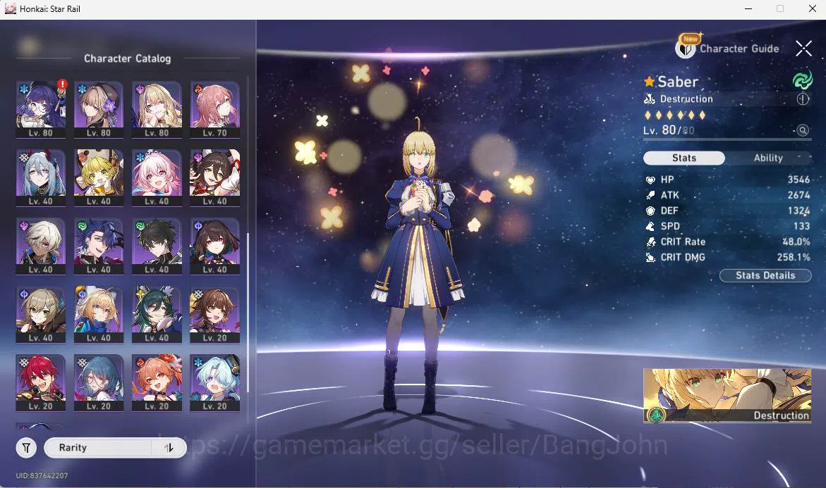 Honkai Star Rail Accounts ASIA|TL70|12 limit|DanHEng PT,Sunday,Saber<hyacine image 8