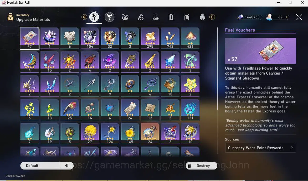 Honkai Star Rail Accounts ASIA|TL70|12 limit|DanHEng PT,Sunday,Saber<hyacine image 9