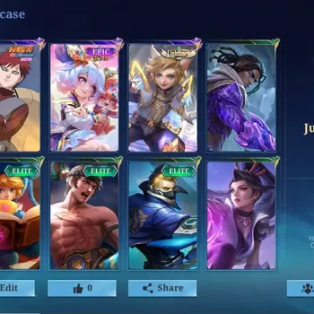 Mobile Legends: Bang Bang Accounts Others Global|33H 25S|Junior|Naruto Vale|Epic Nana|Lightborn Harith|Elite Nana|Elite