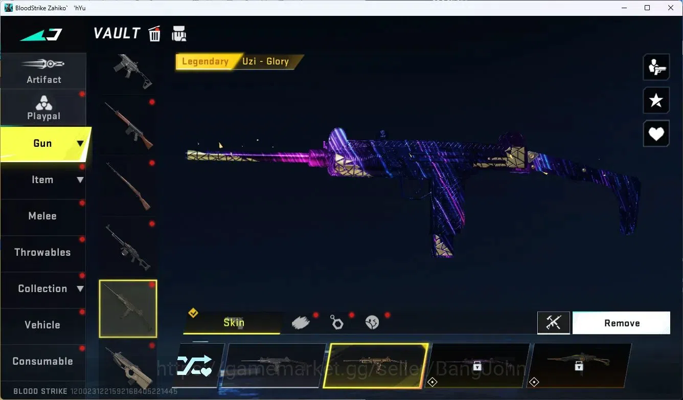 Blood Strike Accounts Collab Skin ASIA | 1 ETERNAL: Desert Eagle |3 Collab (7DS) | 1 TR | 1 ULTRA Gun | 1 Ultra  | 5 10