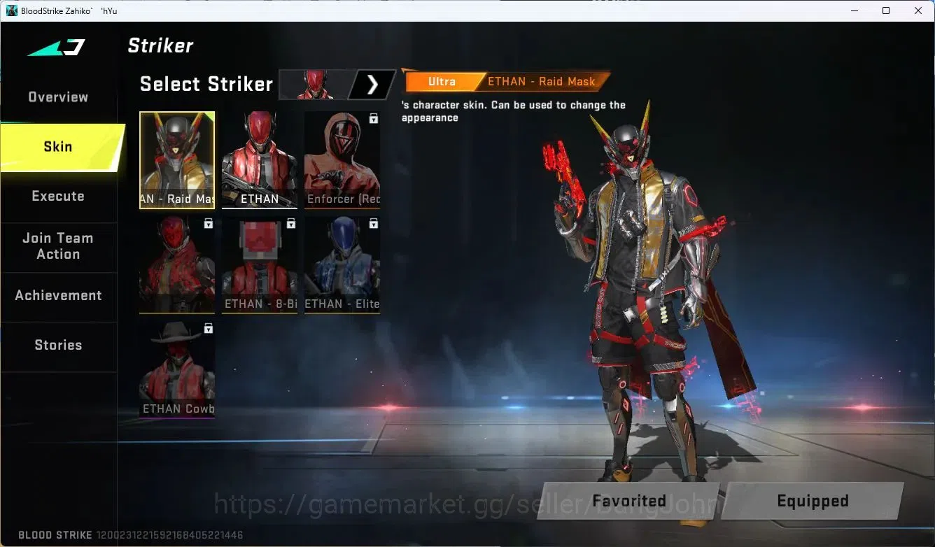 Blood Strike Accounts Collab Skin ASIA | 1 ETERNAL: Desert Eagle |3 Collab (7DS) | 1 TR | 1 ULTRA Gun | 1 Ultra  | 5 15