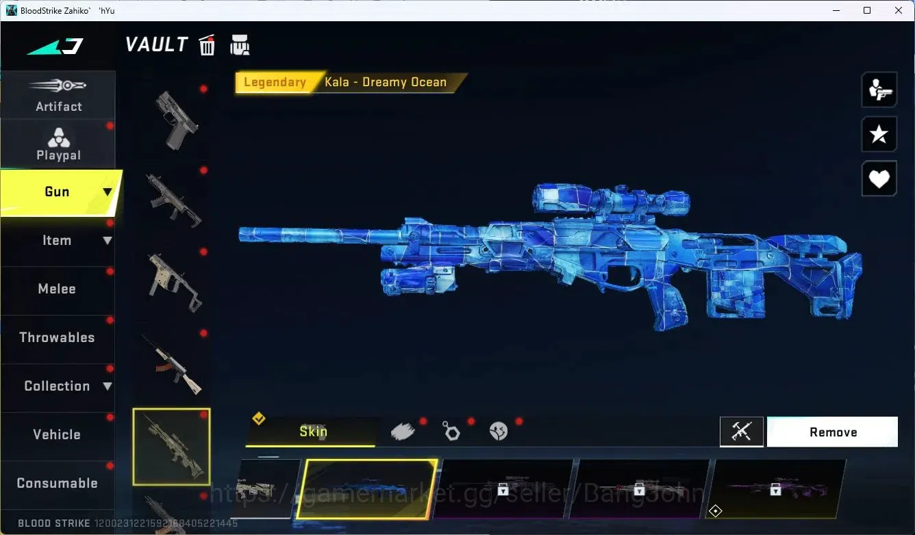 Blood Strike Accounts Collab Skin ASIA | 1 ETERNAL: Desert Eagle |3 Collab (7DS) | 1 TR | 1 ULTRA Gun | 1 Ultra  | 5 4