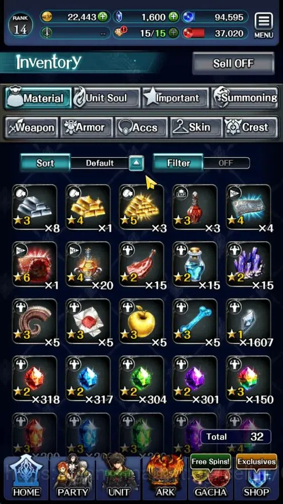 Last Cloudia Accounts Endgame GLOBAL|Rank 14|Top Tier Unit|Demon Lord Judecca Samekh,G Lilaha,KOG Mauna,Vayne,Lenius,Etc|2 7