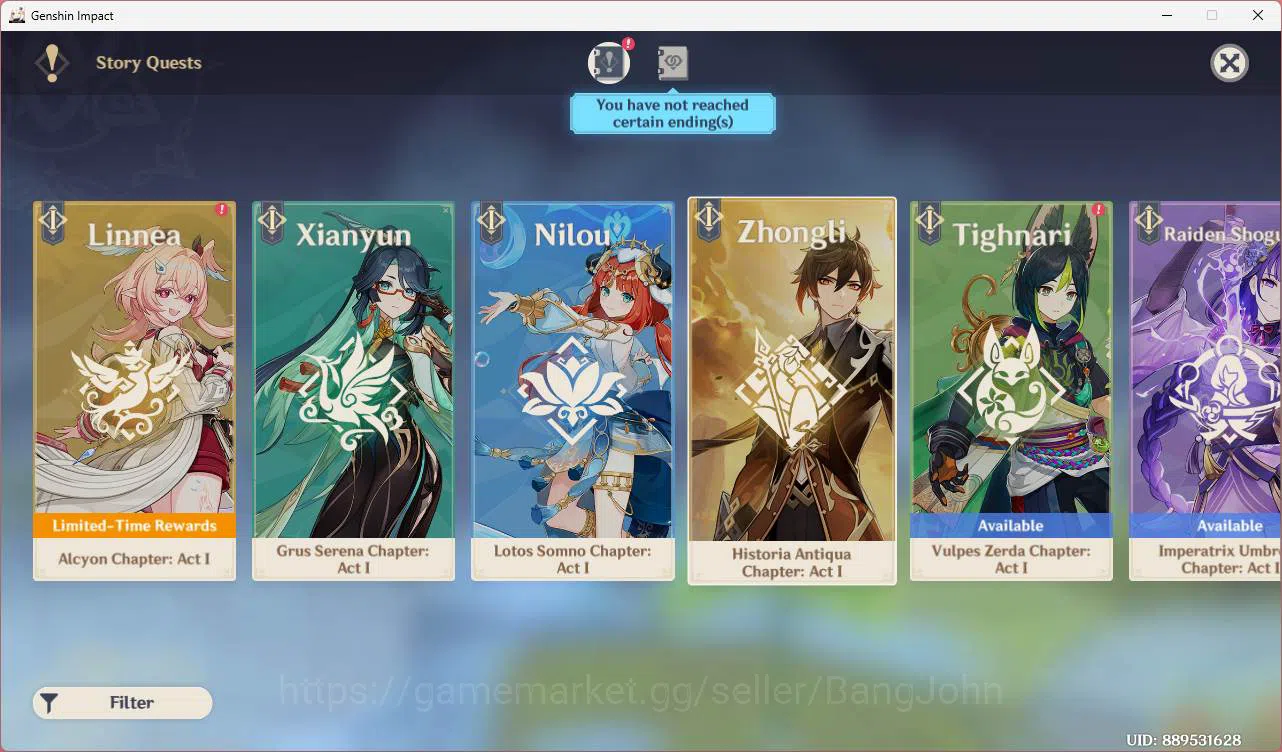 Genshin Impact Accounts ASIA|AR 56|Reuni ON|7 linmit|Neuvillette,Zibai,Fur image 13
