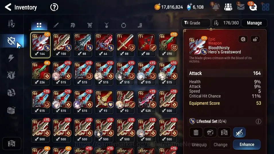 Epic Seven Accounts GLOBAL Unverif|New Era|13 ML(Rhianna&Luciella,BAru image 13