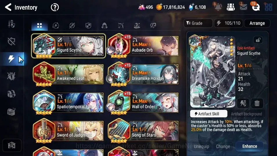 Epic Seven Accounts GLOBAL Unverif|New Era|13 ML(Rhianna&Luciella,BAru image 14