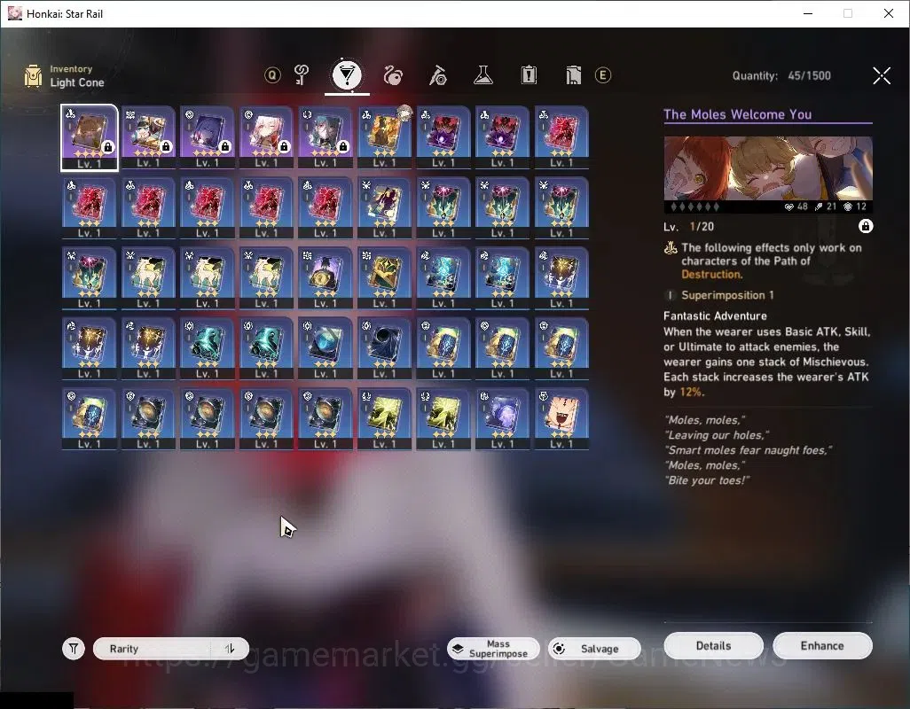 Honkai Star Rail Accounts Asia|TL 3|1409 Stellar Jade|2 Limited| Evanescia,  image 5