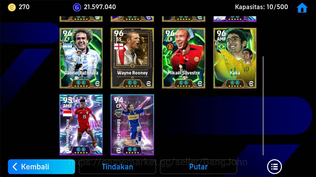 eFootball Accounts Power 3149, Totti epic, L messi barca, guti epic,  image 2