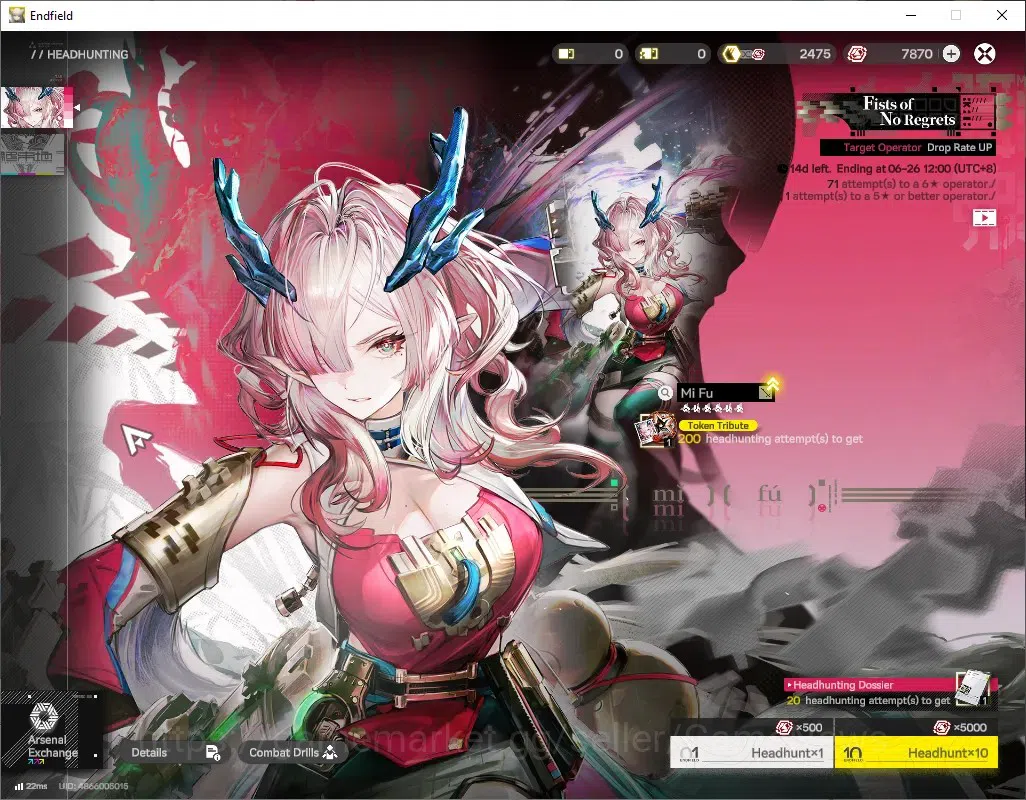 Arknights: Endfield Accounts ASIA|Lv 29|5 SSR(1 Limit) + 4 (*6 Weapon)|Mi Fu|Se image 12