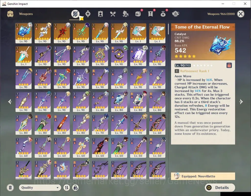 Genshin Impact Accounts Asia|AR60|19Limit+9(*5Wp)|PremTim Check SS|Neuvil, image 17
