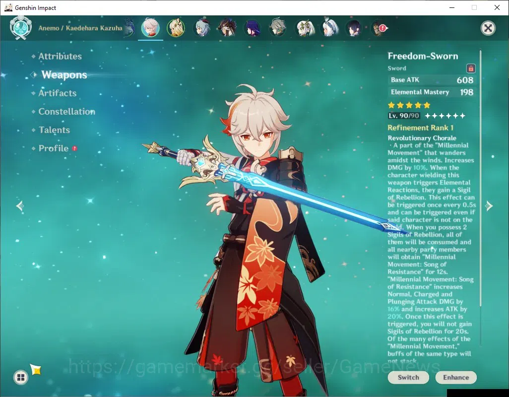 Genshin Impact Accounts Asia|AR60|19Limit+9(*5Wp)|PremTim Check SS|Neuvil, image 7