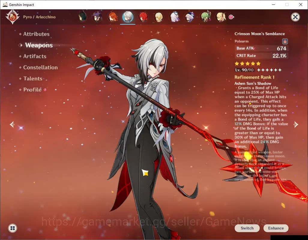 Genshin Impact Accounts Asia|AR60|19Limit+9(*5Wp)|PremTim Check SS|Neuvil, image 9