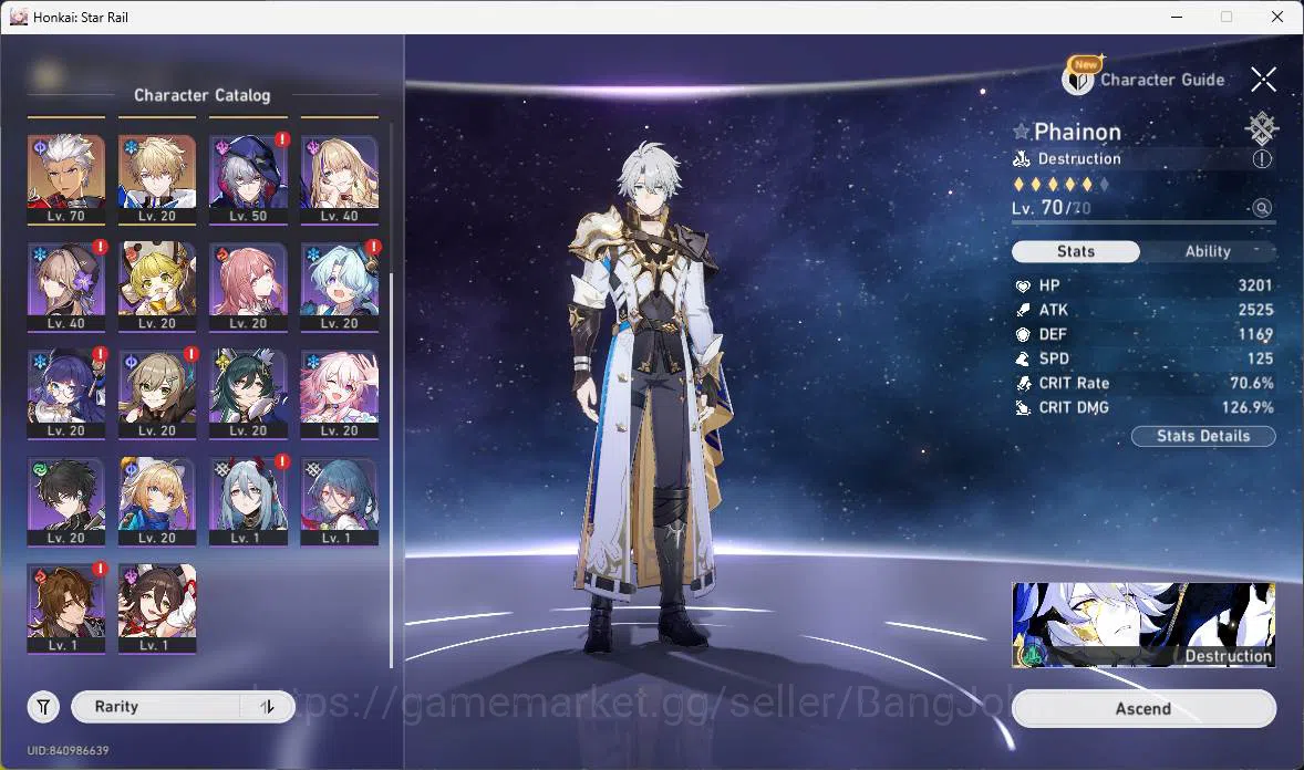 Honkai Star Rail Others ASIA|TL 60|7 Limit|Phainon+sign,Cerydra,Yao Guang, image 1