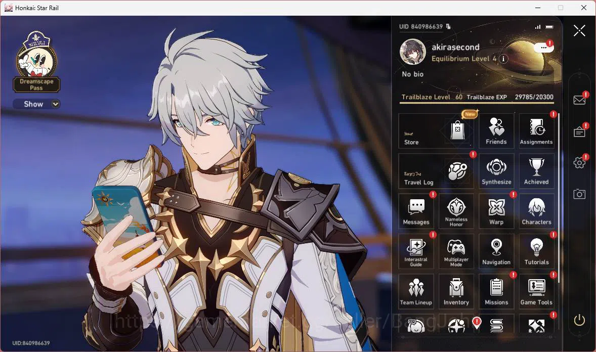 Honkai Star Rail Accounts Others ASIA|TL 60|7 Limit|Phainon+sign,Cerydra,Yao Guang,Sparkle,Dan Heng Pt,Ruan 14