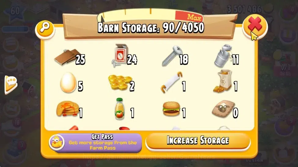 Hay Day Accounts Lvl 60 | Silo Storage 1050 + Barn Storage 4050 + 3 image 11