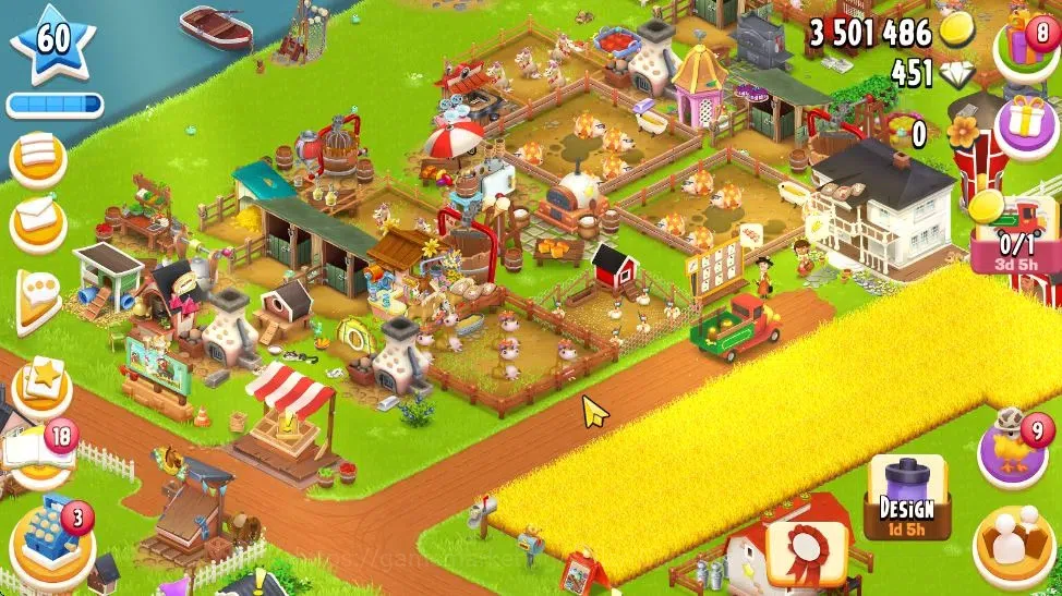 Hay Day Accounts Lvl 60 | Silo Storage 1050 + Barn Storage 4050 + 3 image 2