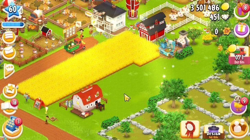 Hay Day Accounts Lvl 60 | Silo Storage 1050 + Barn Storage 4050 + 3 image 3