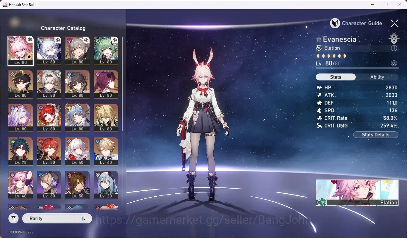 Honkai Star Rail Accounts ASIA|TL 67|13 Limited [Evanescia+Sign],Yao Guang,H image 2
